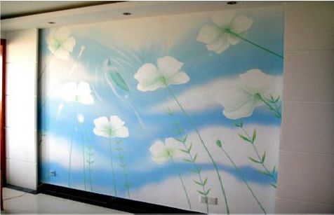 永康画墙绘怎么画好白云的蓬松感?