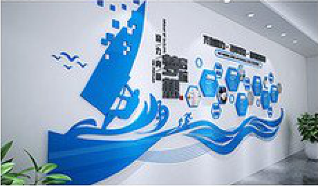永康海浪主题文化墙如何设计？