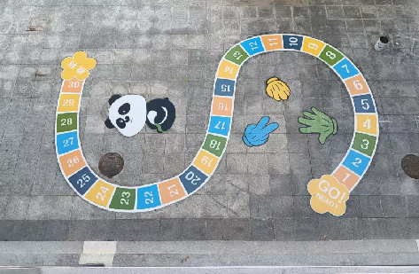 永康地面游戏彩绘