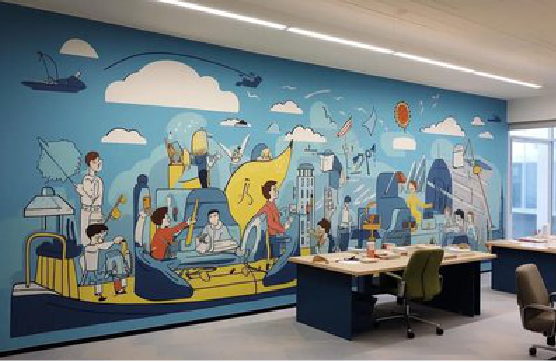 永康办公室墙绘的特点。