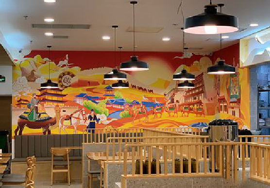 永康商业空间彩绘介绍。