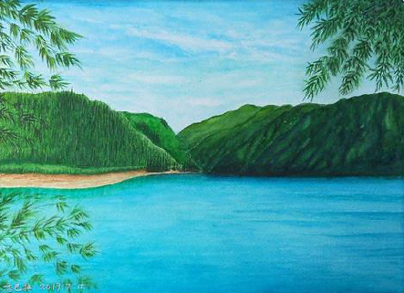 永康在墙绘中,如何绘画绿水青山?