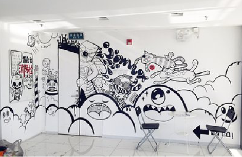 永康手绘墙并非传统涂鸦。